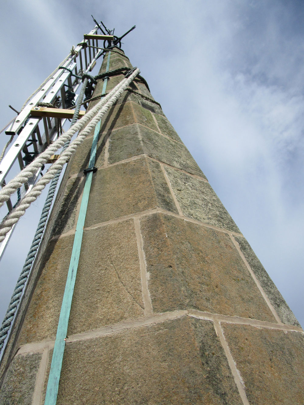 Spire stabilisation and lime pointing