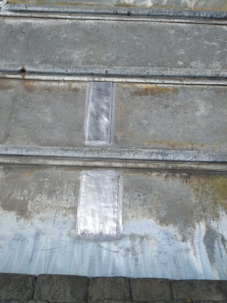 Code 8 lead flat roof repairs