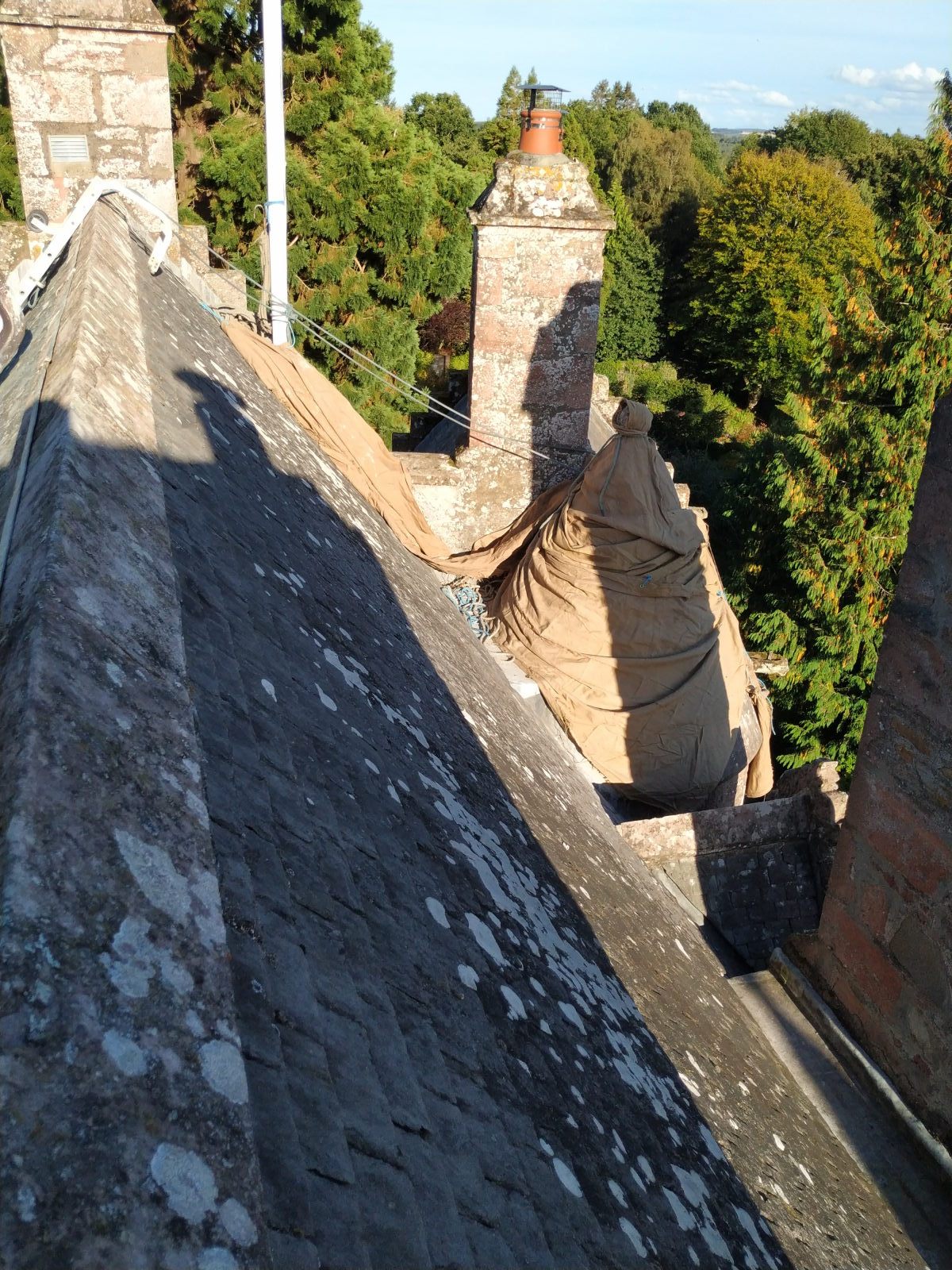 Various Highland castle roof work