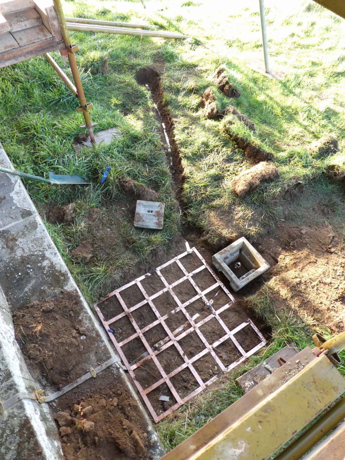 Lightning conductor installation